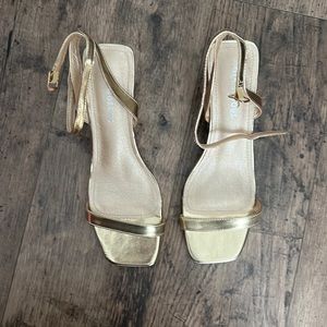 Gold heels